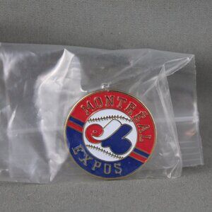 Montreal Expos Pin (VTG) - Team Logo Round Pin - Stamped Pin